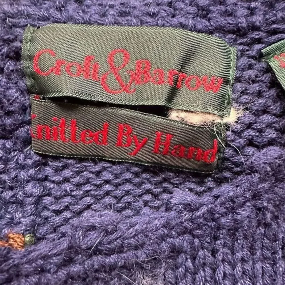 Croft & Barrow Women's M Vintage‎ Christmas Sweater Santa Knit Pullover - Picture 5 of 7